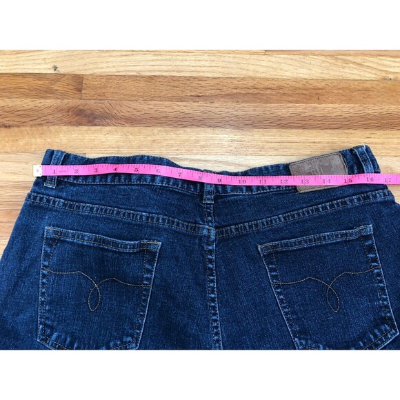 Ralph Lauren Lauren Jeans Women's US 14 Blue Denim Straight Leg Cotton Stretch - Picture 6 of 9